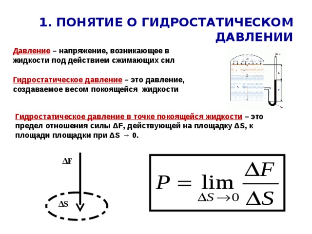 Свойства давления