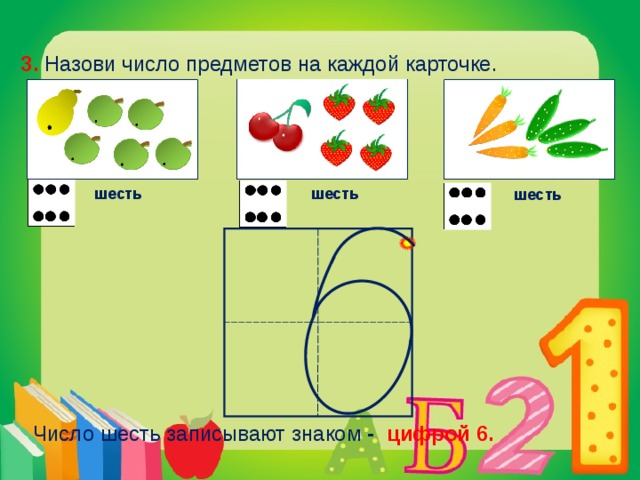 Презентация число и цифра 6