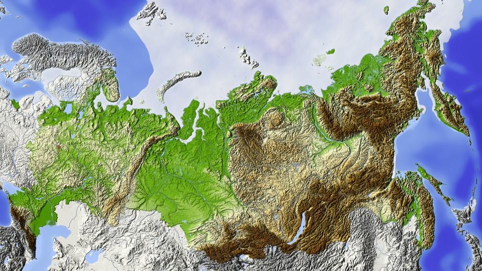 Рельеф россии картинки