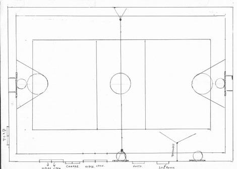 Разметка спортивного зала в школе схема