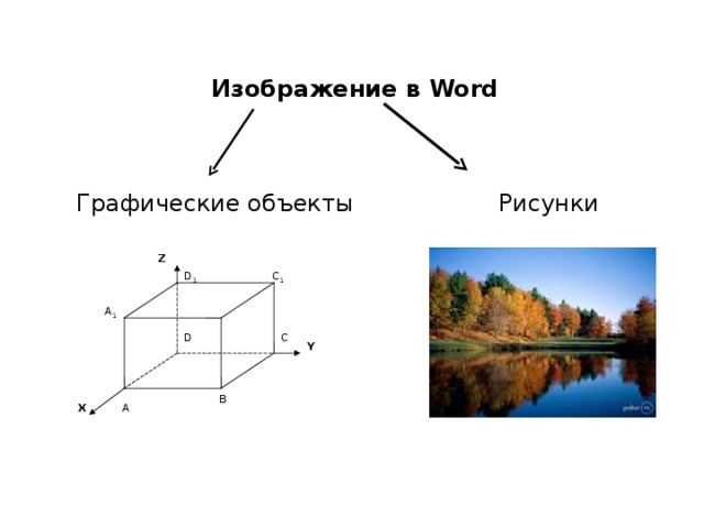 Объект на рисунке имеет. Графические объекты в Word. Графические возможности Word. 1.6.1. Объект Графическое изображение.