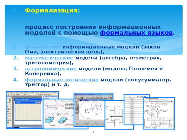 Презентация по теме компьютерное информационное моделирование