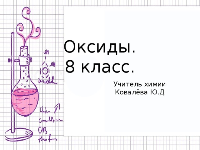 Химия 8 класс оксиды презентация 8 класс