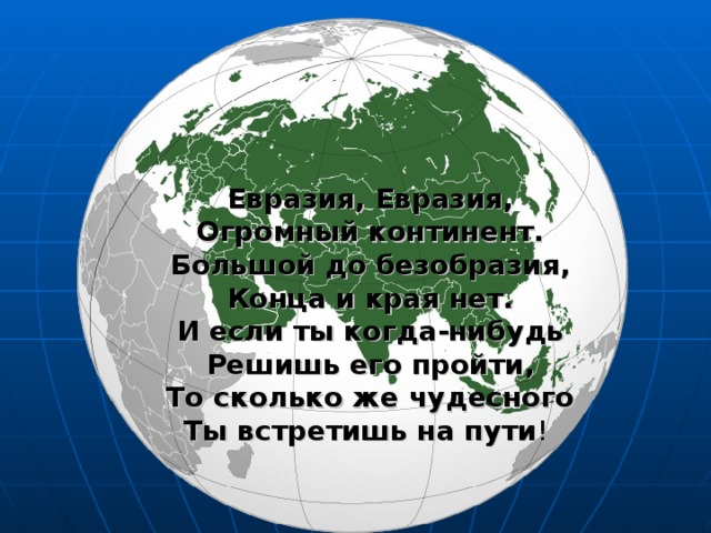 Евразия 7 класс географическое положение презентация 7 класс