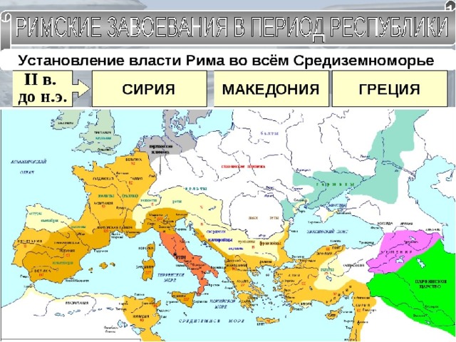 Презентация по истории 5 класс установление господства рима во всем средиземноморье