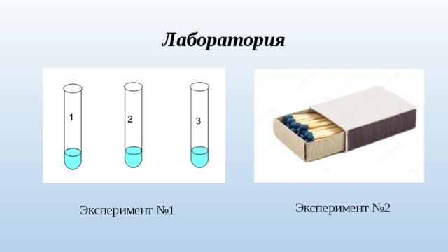 Лаборатория Эксперимент №2 Эксперимент №1 