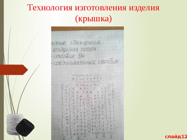 Технология изготовления изделия  (крышка)   слайд12 