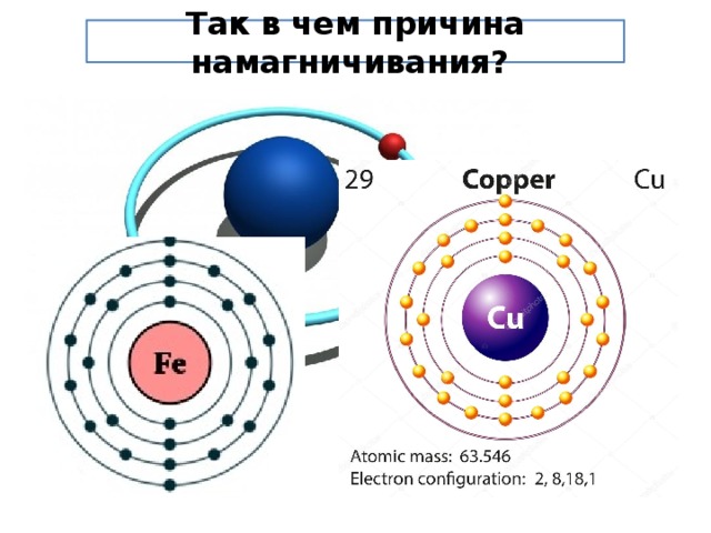 Так в чем причина намагничивания? 