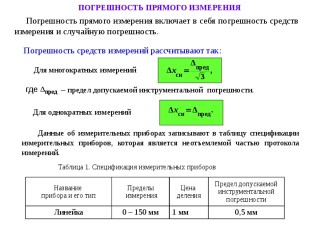 Анализ погрешностей измерений. Погрешности средств измерений. Погрешность прямых измерений. Допускаемая погрешность средства измерения. Погрешность многократных измерений.