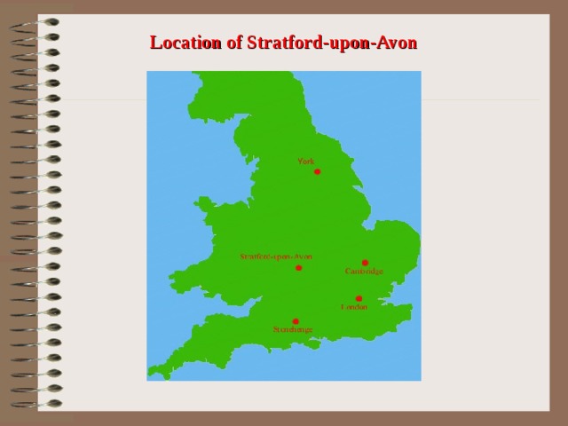 Location of Stratford-upon-Avon 