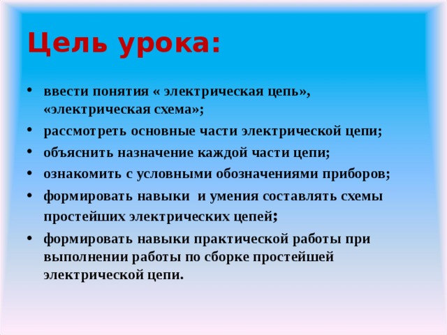 Цель урока: