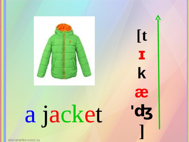 [t ɪ k æ 'ʤ ] a j a ck e t 
