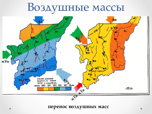 Климатическая карта республики коми