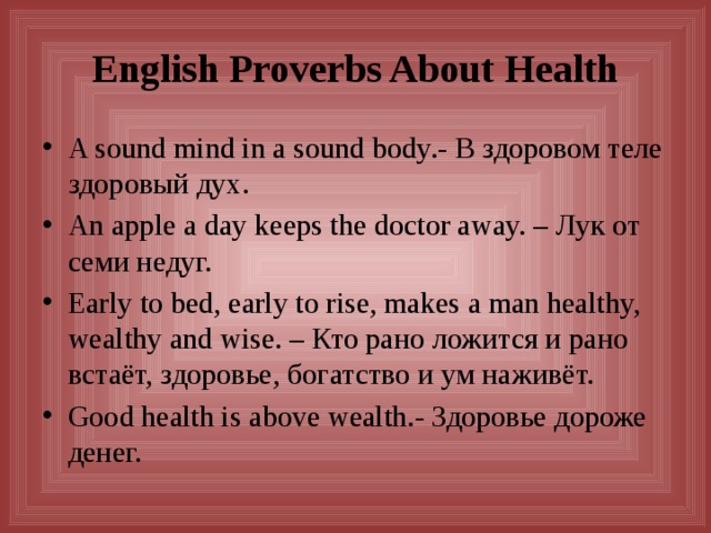 English proverbs