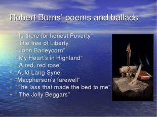 Burns poems