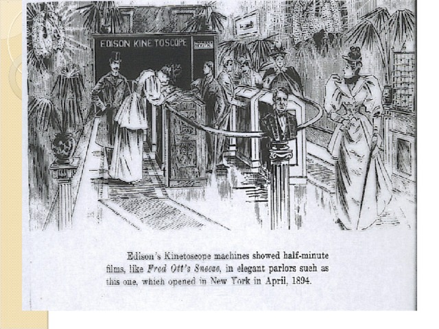 The Revolution Begins & Escalates The demise of Vaudeville and its traveling entertainers was soon to come, for in 1899, William Dickson, working for Thomas Edison’s famous laboratory in West Orange, New Jersey, invented the first successful motion picture camera. Edison’s team produced a KINETOSCOPE, a device for viewing films. 