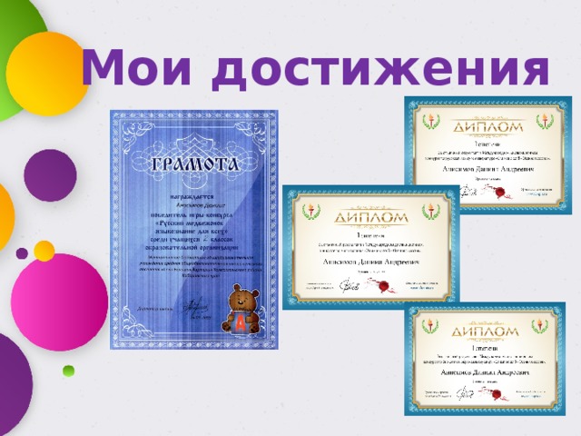 Мои достижения 