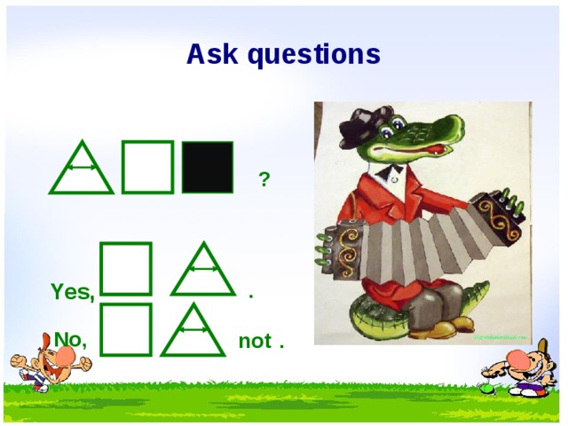 Ask questions ? . Yes, No, not . 10 