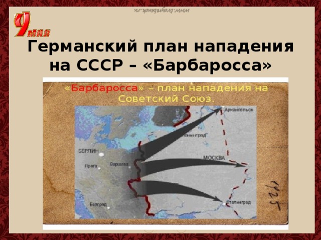 Германский план нападения на СССР – «Барбаросса» 