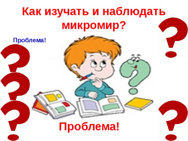 Как изучать и наблюдать микромир? Проблема! Проблема!