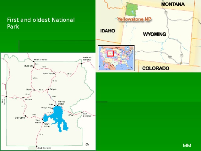 First and oldest National Park MM 