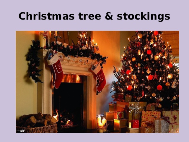 Christmas tree & stockings 