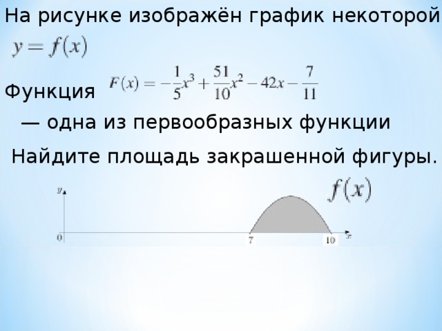 Найдите площадь закрашенной фигуры первообразной. На рисунке изображен график некоторой функции. График некоторой функции. На рисунке изображен график некоторой функции одна из первообразных. Найдите площадь закрашенной фигуры график функции.