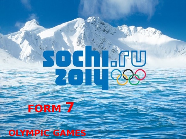            FORM 7  OLYMPIC GAMES 