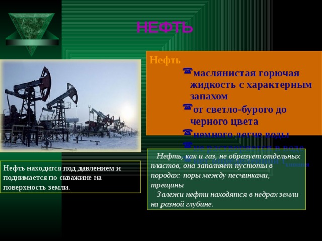 Природные источники углеводородов нефть презентация