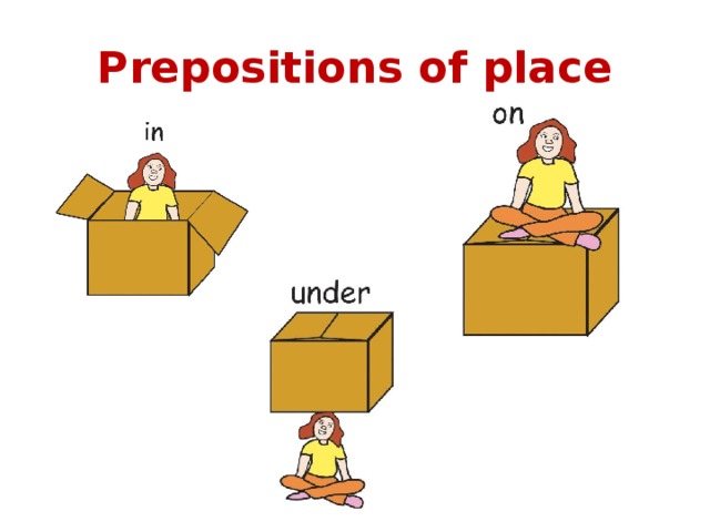 Prepositions of place 