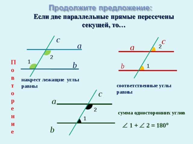 Соответственные углы фото