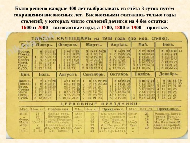 Високосный год по какому календарю