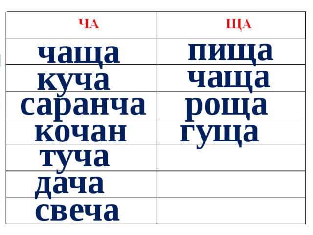 П чаще. Пища чаща роща куча Саранча кочан и туча. Ча ща ча ща роща чаща и свеча пища туча Саранча. Чаща пища. Ча и ща роща чаща свеча.