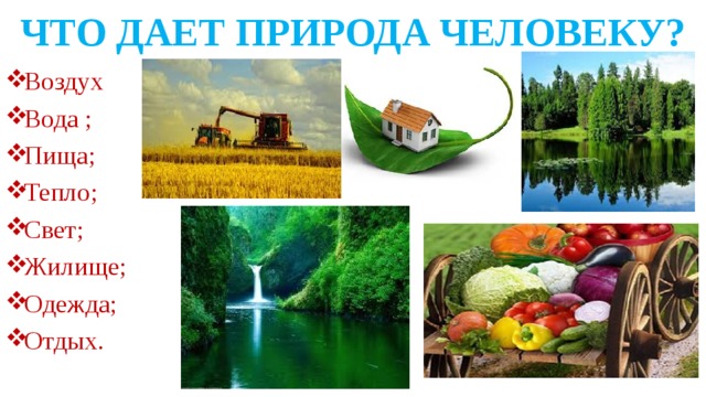 1 что дает природа человеку. Что дает природа человеку. Дала на природе. Проект что дала природа человеку. Что дает природа человеку картинки.