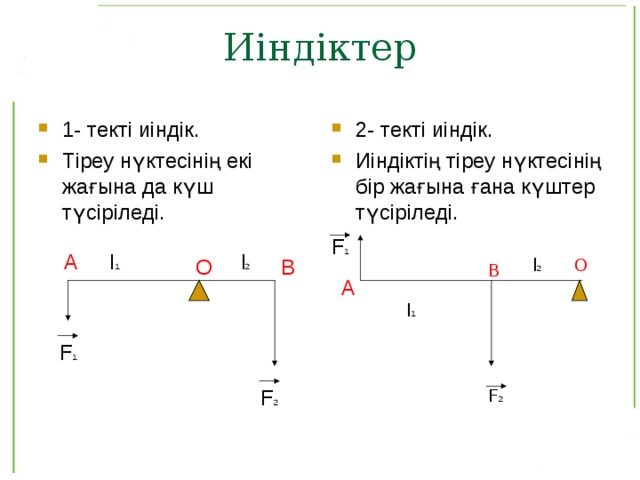 Иіндіктің тепе теңдік шарты презентация