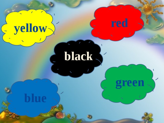 red yellow black green blue 