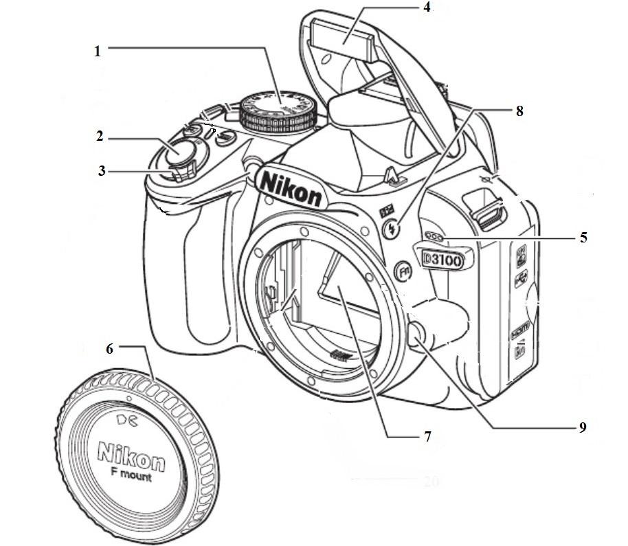 Схема фотоаппарата nikon