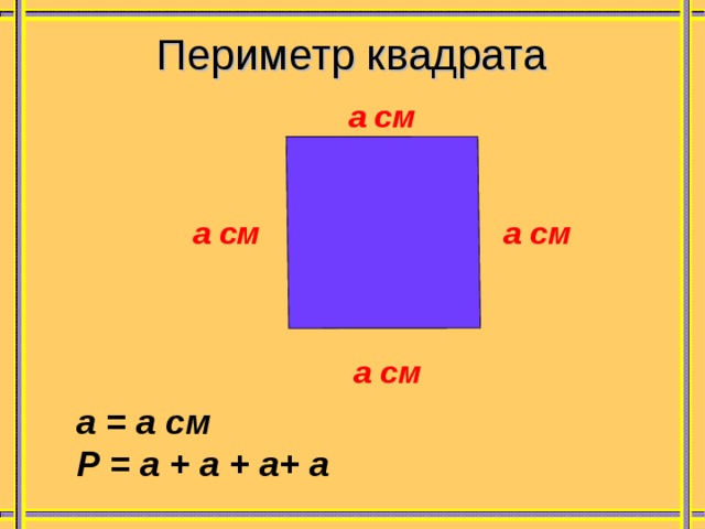 Найдите сторону квадрата с периметром 2 см