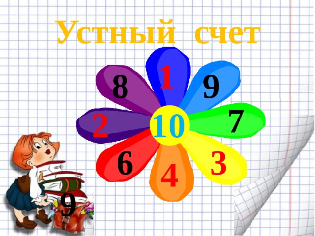 Устный счет 1 9 8 7 10 2 3 6 4 9 