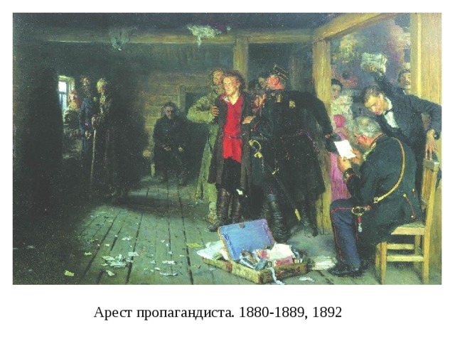 Арест пропагандиста. 1880-1889, 1892 