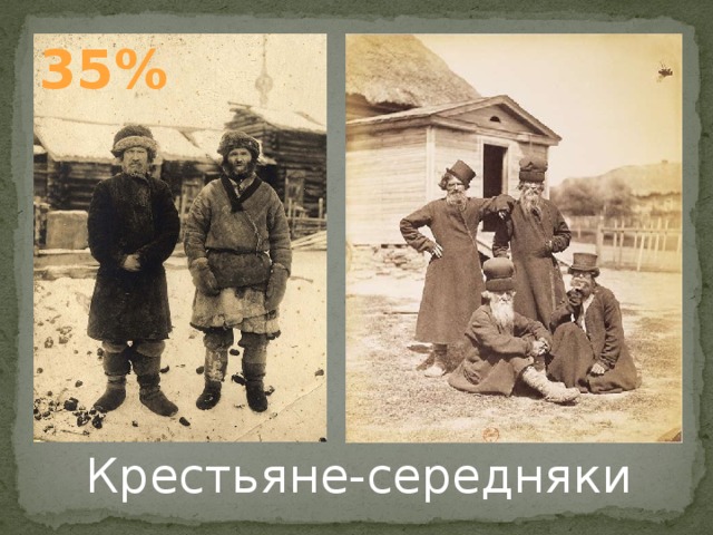 35% Крестьяне-середняки 