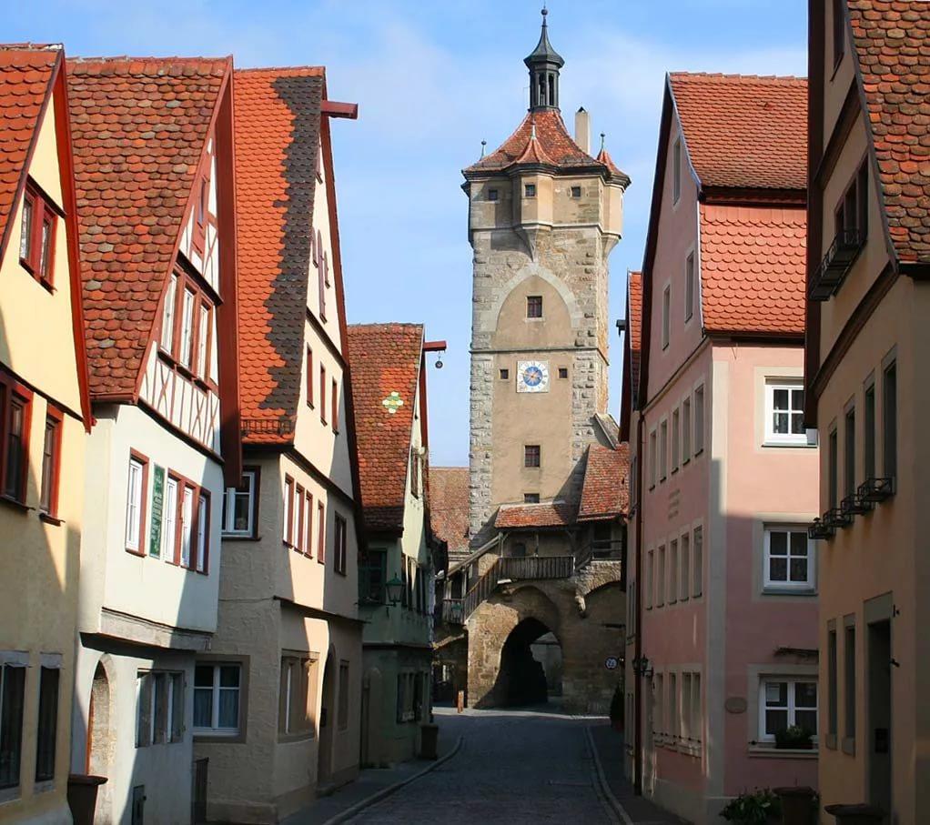 Европейский средневековый город Ротенбург