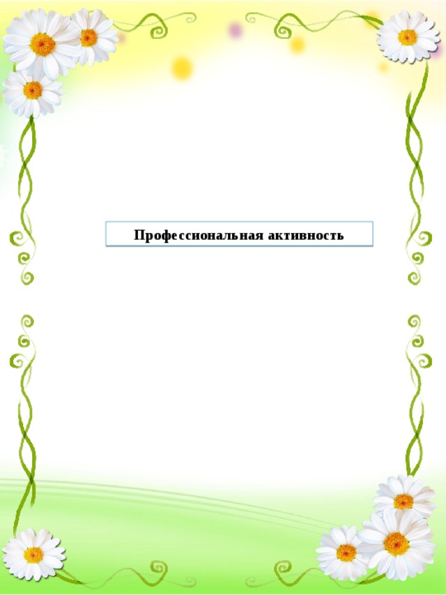 Профессиональная активность 