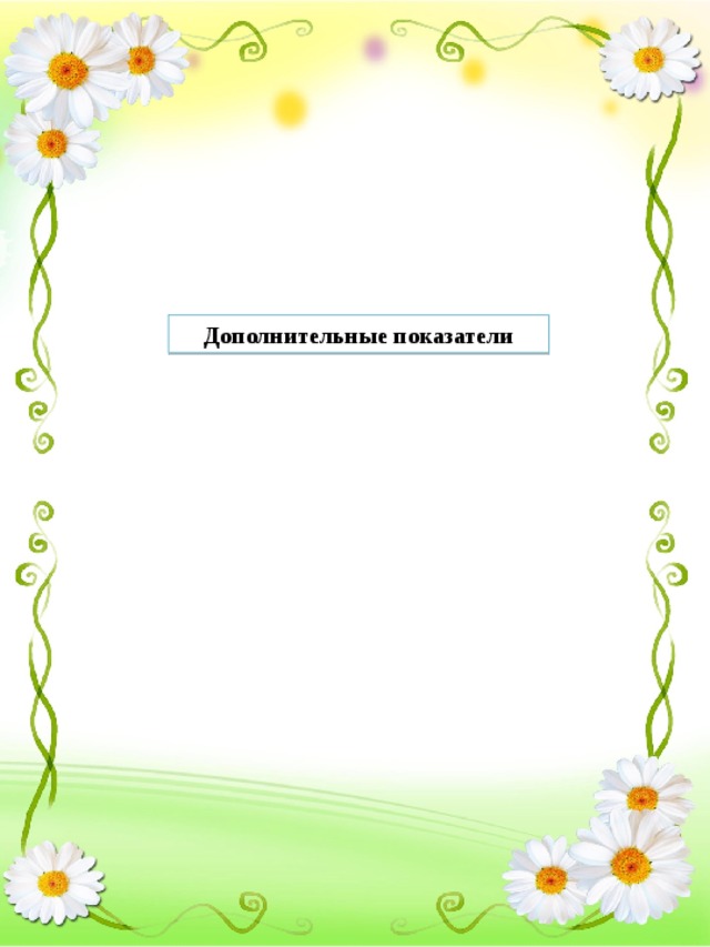 Дополнительные показатели 