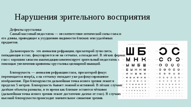 Как называется нарушение зрения при котором зрительное восприятие человека соответствует рисунку 3