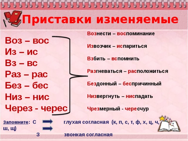 Слово с приставкой нис