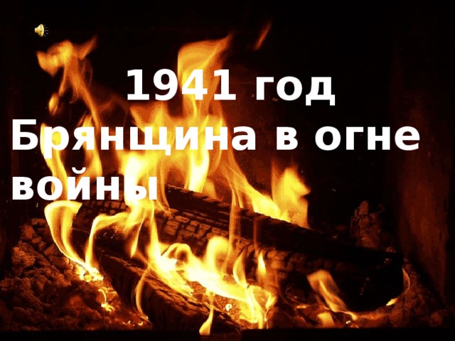 1941 год Брянщина в огне войны 