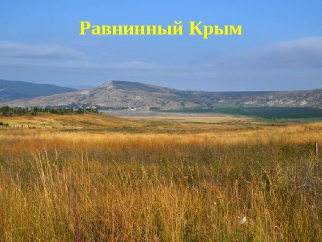 Равнинный Крым 