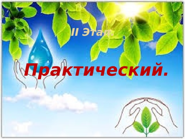 II Этап.   Практический. 