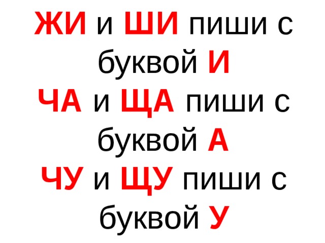 Жи ши пиши с буквой и. Ча ща пиши с буквой а Чу ЩУ пиши с буквой у. Жи ши с буквой и. Чу ЩУ пиши с буквой у правило.